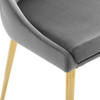 Modway Viscount Modern Accent Performance Velvet Dining Chair EEI-3416-GRY Gray