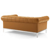 Modway Idyll Tufted Button Upholstered Leather Chesterfield Loveseat EEI-3442-TAN Tan