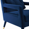 Modway Premise Accent Lounge Performance Velvet Armchair EEI-3457-NAV Navy