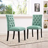 Modway Duchess Dining Chair Fabric Set of 2 EEI-3474-LAG Laguna