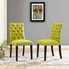 Modway Duchess Dining Chair Fabric Set of 2 EEI-3474-WHE Wheatgrass