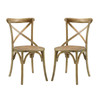 Modway Gear Dining Side Chair Set of 2 EEI-3481-NAT Natural