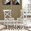 Modway Gear Dining Side Chair Set of 2 EEI-3481-WHI White