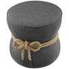 Modway Beat Nautical Rope Upholstered Fabric Ottoman EEI-3483-GRY Gray