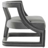 Modway Requisite Accent Lounge Performance Velvet Armchair EEI-3485-GRY Gray