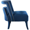 Modway Honor Accent Lounge Performance Velvet Armchair EEI-3486-NAV Navy