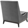 Modway Confident Accent Upholstered Performance Velvet Lounge Chair EEI-3488-GRY Gray