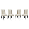 Modway Baron Dining Chair Fabric Set of 4 EEI-3503-BEI
