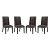 Modway Baron Dining Chair Fabric Set of 4 EEI-3503-BRN