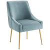 Modway Discern Pleated Back Upholstered Performance Velvet Dining Chair EEI-3509-LBU