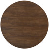 Modway Lippa 47" Round Walnut Dining Table EEI-3532-BLK-WAL