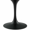 Modway Lippa 78" Oval Wood Dining Table EEI-3540-BLK-WHI
