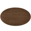 Modway Lippa 78" Oval Wood Dining Table EEI-3544-BLK-WAL