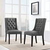 Modway Baronet Dining Chair Fabric Set of 2 EEI-3557-GRY