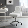 Modway Regent Tufted Button Swivel Faux Leather Office Chair EEI-3608-WHI