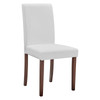 Modway Prosper Faux Leather Dining Side Chair Set of 2 EEI-3617-WHI