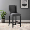 Modway Baron Upholstered Fabric Counter Stool EEI-3735-GRY Gray