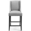 Modway Baron Upholstered Fabric Counter Stool EEI-3735-LGR Light Gray