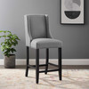 Modway Baron Upholstered Fabric Counter Stool EEI-3735-LGR Light Gray