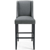 Modway Baron Upholstered Fabric Bar Stool EEI-3737-GRY Gray