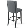 Modway Baron Upholstered Fabric Bar Stool EEI-3737-GRY Gray