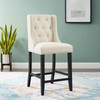 Modway Baronet Tufted Button Upholstered Fabric Counter Stool EEI-3739-BEI Beige