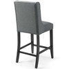 Modway Baronet Tufted Button Upholstered Fabric Counter Stool EEI-3739-GRY Gray