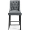 Modway Baronet Tufted Button Upholstered Fabric Counter Stool EEI-3739-GRY Gray