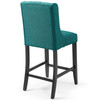Modway Baronet Tufted Button Upholstered Fabric Counter Stool EEI-3739-TEA Teal