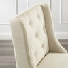 Modway Baronet Tufted Button Upholstered Fabric Bar Stool EEI-3741-BEI Beige