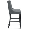 Modway Baronet Tufted Button Upholstered Fabric Bar Stool EEI-3741-GRY Gray