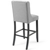 Modway Baronet Tufted Button Upholstered Fabric Bar Stool EEI-3741-LGR Light Gray