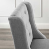Modway Baronet Tufted Button Upholstered Fabric Bar Stool EEI-3741-LGR Light Gray