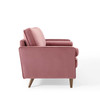 Modway Valour Performance Velvet Sofa EEI-3764-DUS Dusty Rose