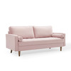 Modway Valour Performance Velvet Sofa EEI-3764-PNK Pink