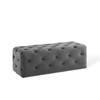 Modway Amour 48" Tufted Button Entryway Performance Velvet Bench EEI-3768-GRY Gray