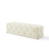 Modway Amour 60" Tufted Button Entryway Performance Velvet Bench EEI-3770-IVO Ivory