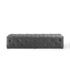 Modway Amour 72" Tufted Button Entryway Performance Velvet Bench EEI-3772-GRY Gray