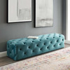 Modway Amour 72" Tufted Button Entryway Performance Velvet Bench EEI-3772-SEA Sea Blue