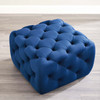 Modway Amour Tufted Button Square Performance Velvet Ottoman EEI-3776-NAV Navy