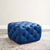 Modway Amour Tufted Button Square Performance Velvet Ottoman EEI-3776-NAV Navy