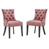 Modway Regent Tufted Performance Velvet Dining Side Chairs - Set of 2 EEI-3780-DUS Dusty Rose