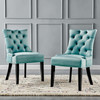 Modway Regent Tufted Performance Velvet Dining Side Chairs - Set of 2 EEI-3780-MIN Mint