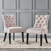 Modway Regent Tufted Performance Velvet Dining Side Chairs - Set of 2 EEI-3780-PNK Pink