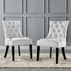 Modway Regent Tufted Performance Velvet Dining Side Chairs - Set of 2 EEI-3780-WHI White