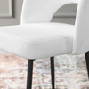 Modway Rouse Upholstered Fabric Dining Side Chair EEI-3801-BLK-WHI Black White