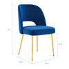 Modway Rouse Dining Room Side Chair EEI-3836-NAV Navy