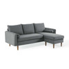 Modway Revive Upholstered Right or Left Sectional Sofa EEI-3867-GRY Gray