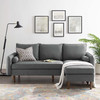 Modway Revive Upholstered Right or Left Sectional Sofa EEI-3867-GRY Gray