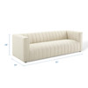 Modway Reflection Channel Tufted Upholstered Fabric Sofa EEI-3881-BEI Beige